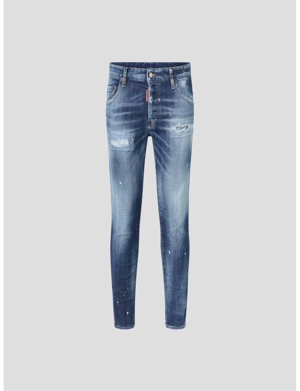 MEDIUM HERITAGE RAMMENDO WASH TIDY BIKER JEANS de DSQUARED2 - MARFRANC