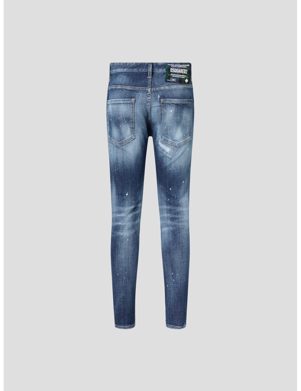 MEDIUM HERITAGE RAMMENDO WASH TIDY BIKER JEANS de DSQUARED2 - MARFRANC