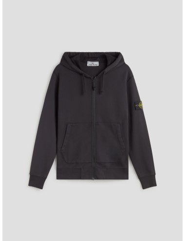 sudadera negra con cremallera de Stone Island - MARFRANC