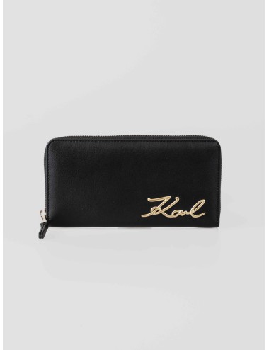 cartera continental con cremallera K/Signature de Karl Lagerfeld - MARFRANC