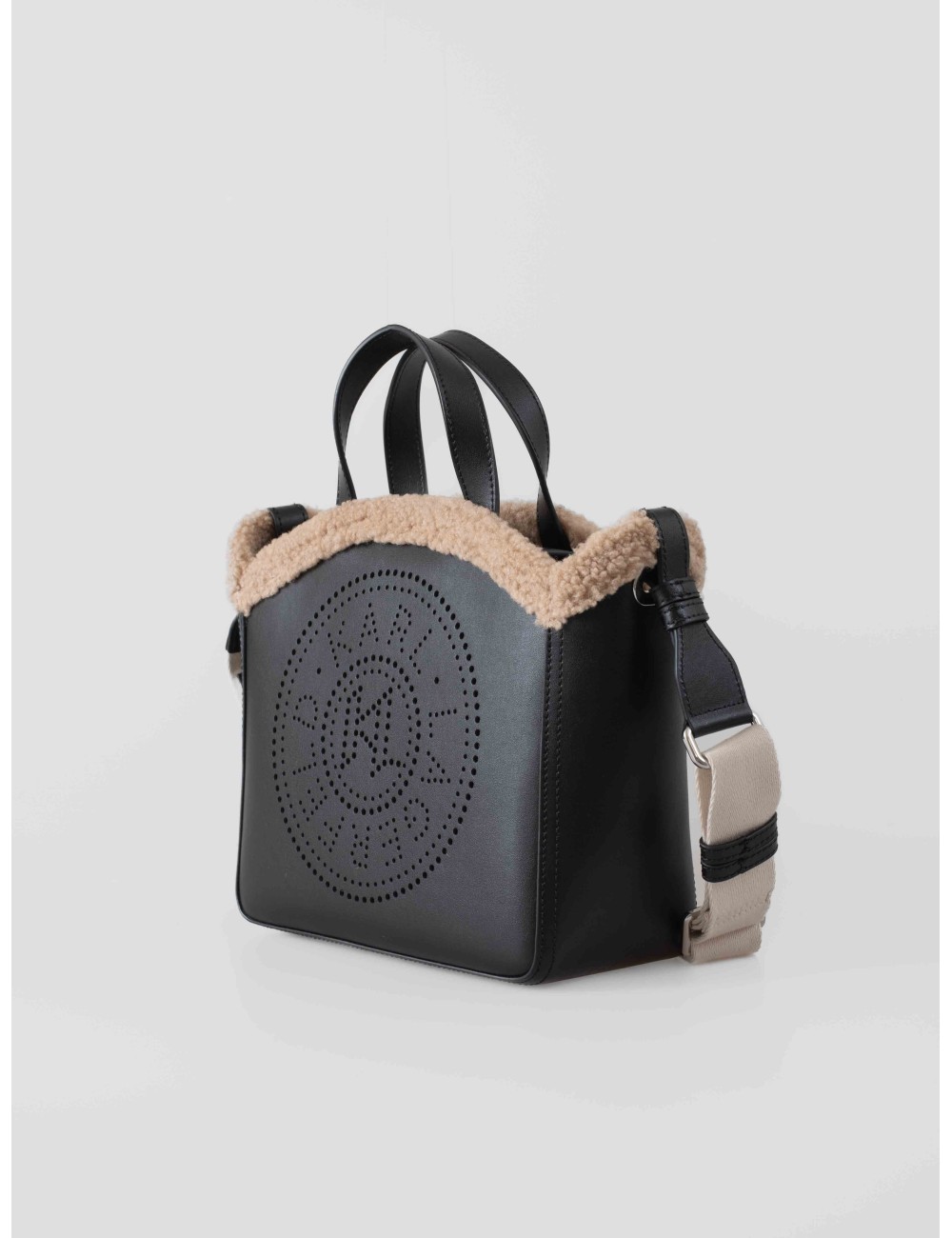 K/Circle Small Tote Bag Shearling de Karl Lagerfeld - MARFRANC