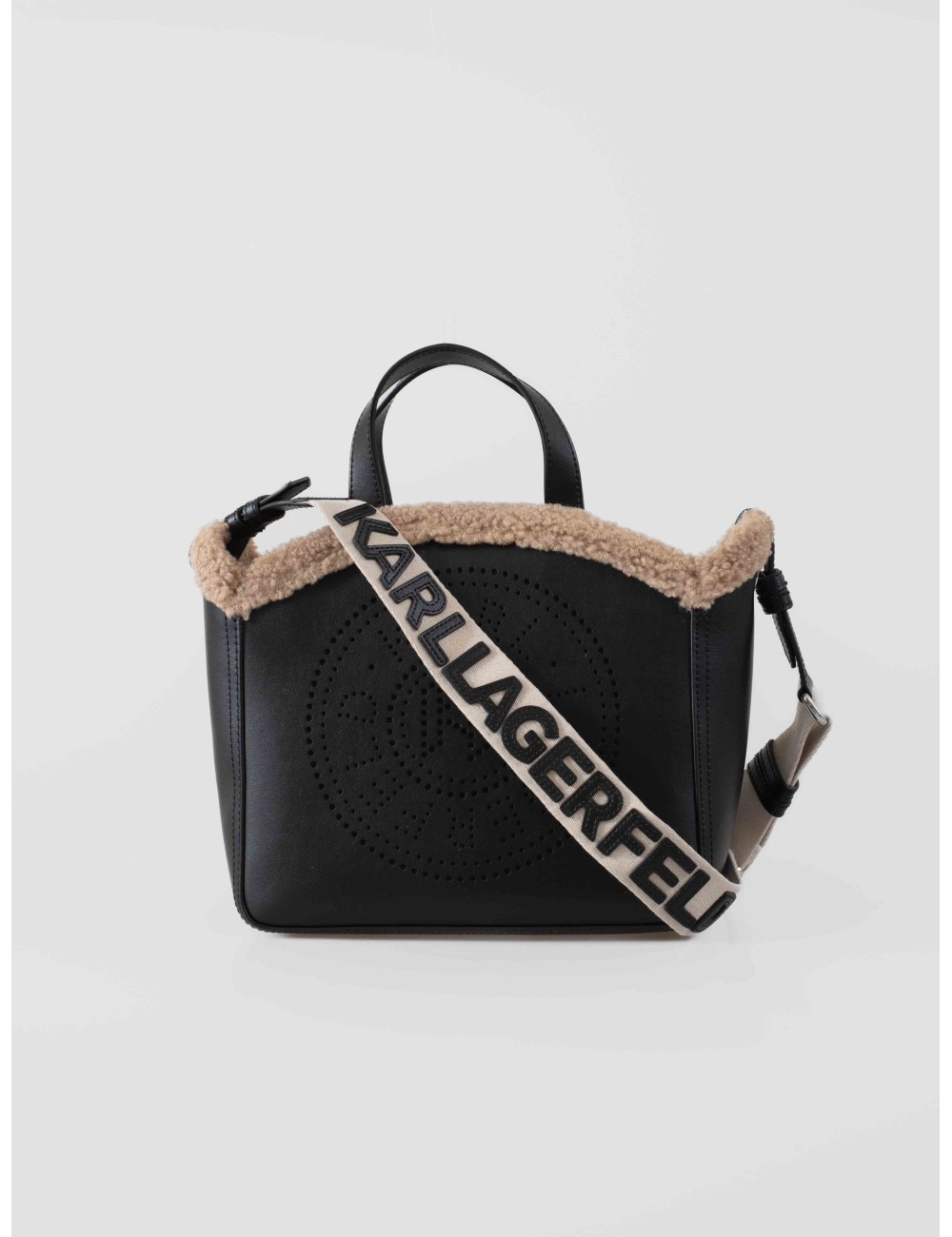 K/Circle Small Tote Bag Shearling de Karl Lagerfeld - MARFRANC