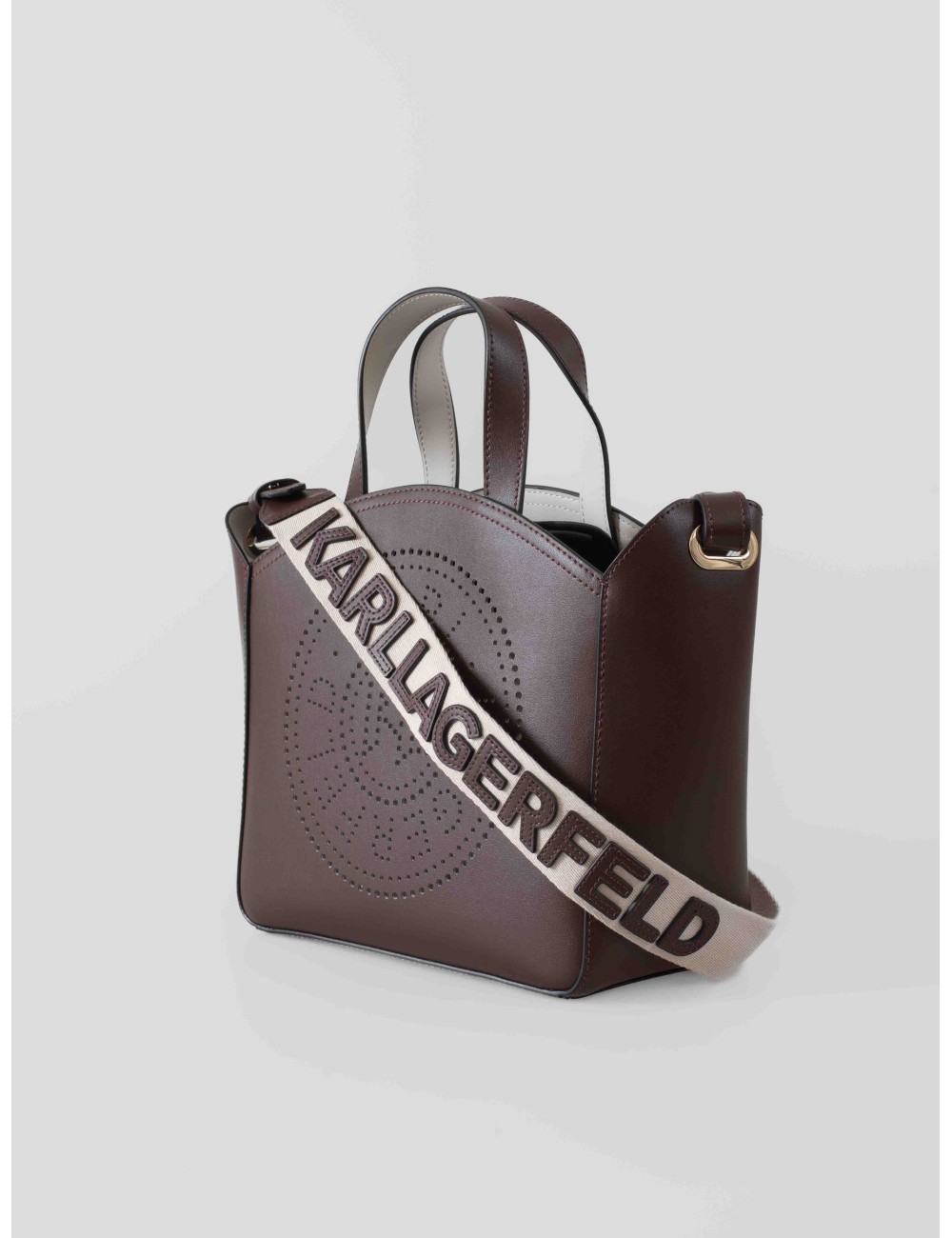 K/Circle Small Tote Bag Perforated de Karl Lagerfeld - MARFRANC