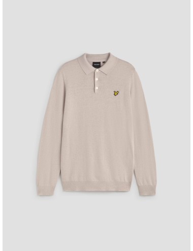 Cotton Merino Long Sleeve Knitted Polo Shirt de Lyle & Scott - MARFRANC