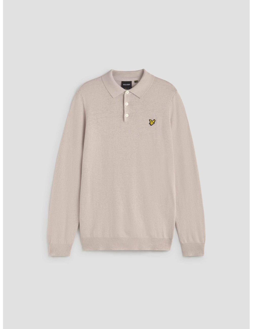 Cotton Merino Long Sleeve Knitted Polo Shirt de Lyle & Scott - MARFRANC