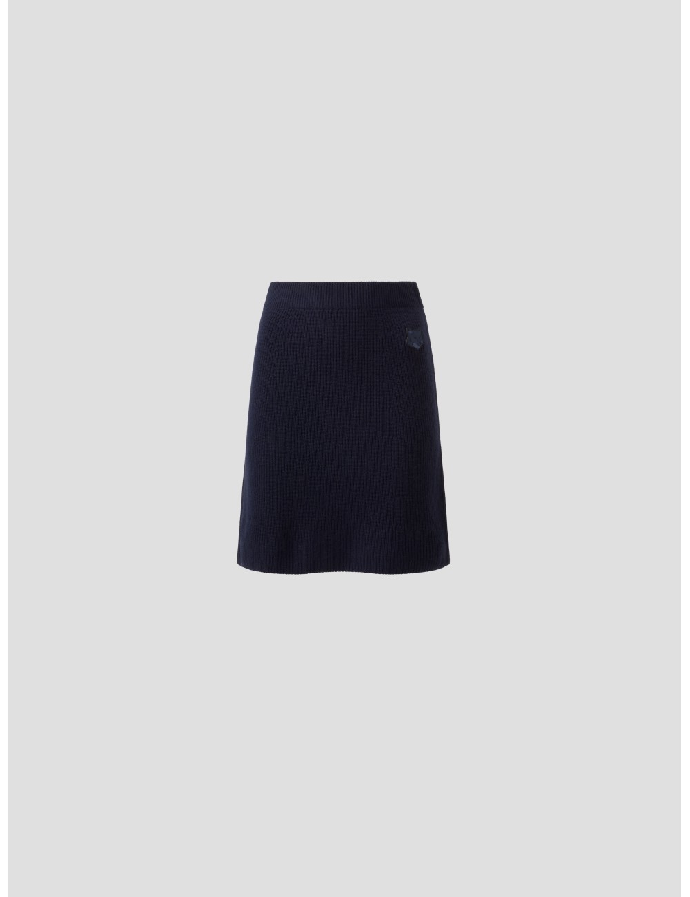 Bold Fox Head Patch Short Ribbed Skirt de Maison Kitsuné - MARFRANC