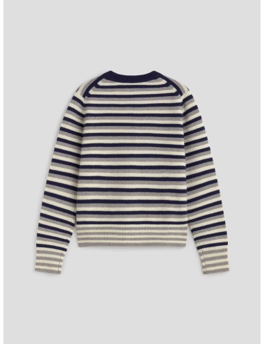 Fox Head Intarsia Striped Regular Jumper de Maison Kitsuné - MARFRANC