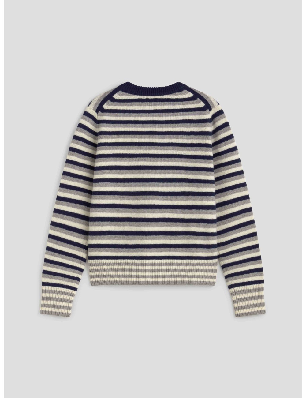 Fox Head Intarsia Striped Regular Jumper de Maison Kitsuné - MARFRANC