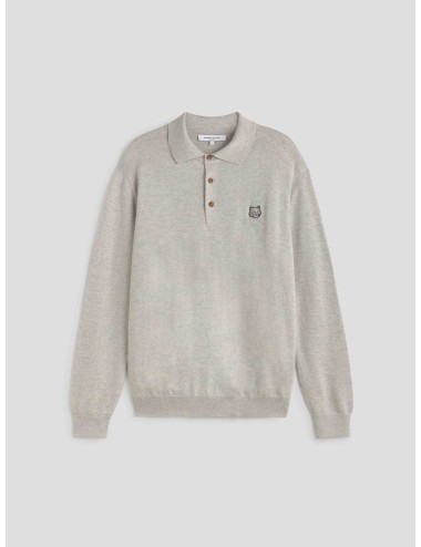 BOLD FOX HEAD PATCH POLO JUMPER de Maison Kitsuné - MARFRANC