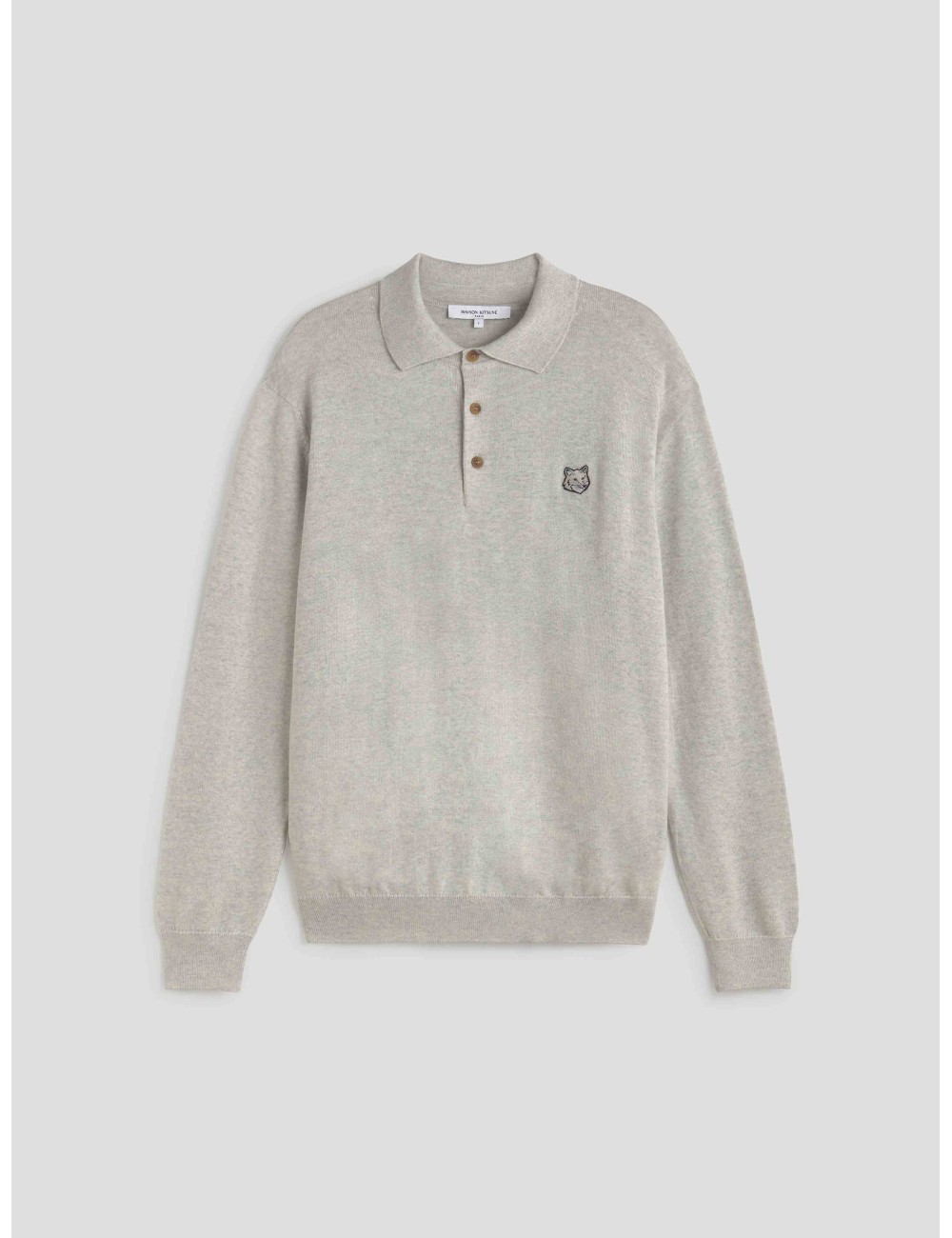 BOLD FOX HEAD PATCH POLO JUMPER de Maison Kitsuné - MARFRANC