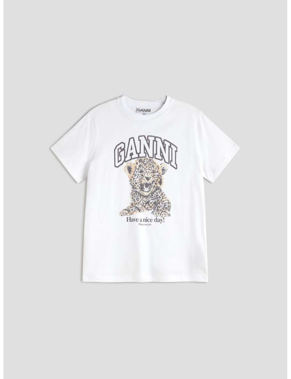 BASIC LEOPARD T-SHIRT de Ganni - MARFRANC