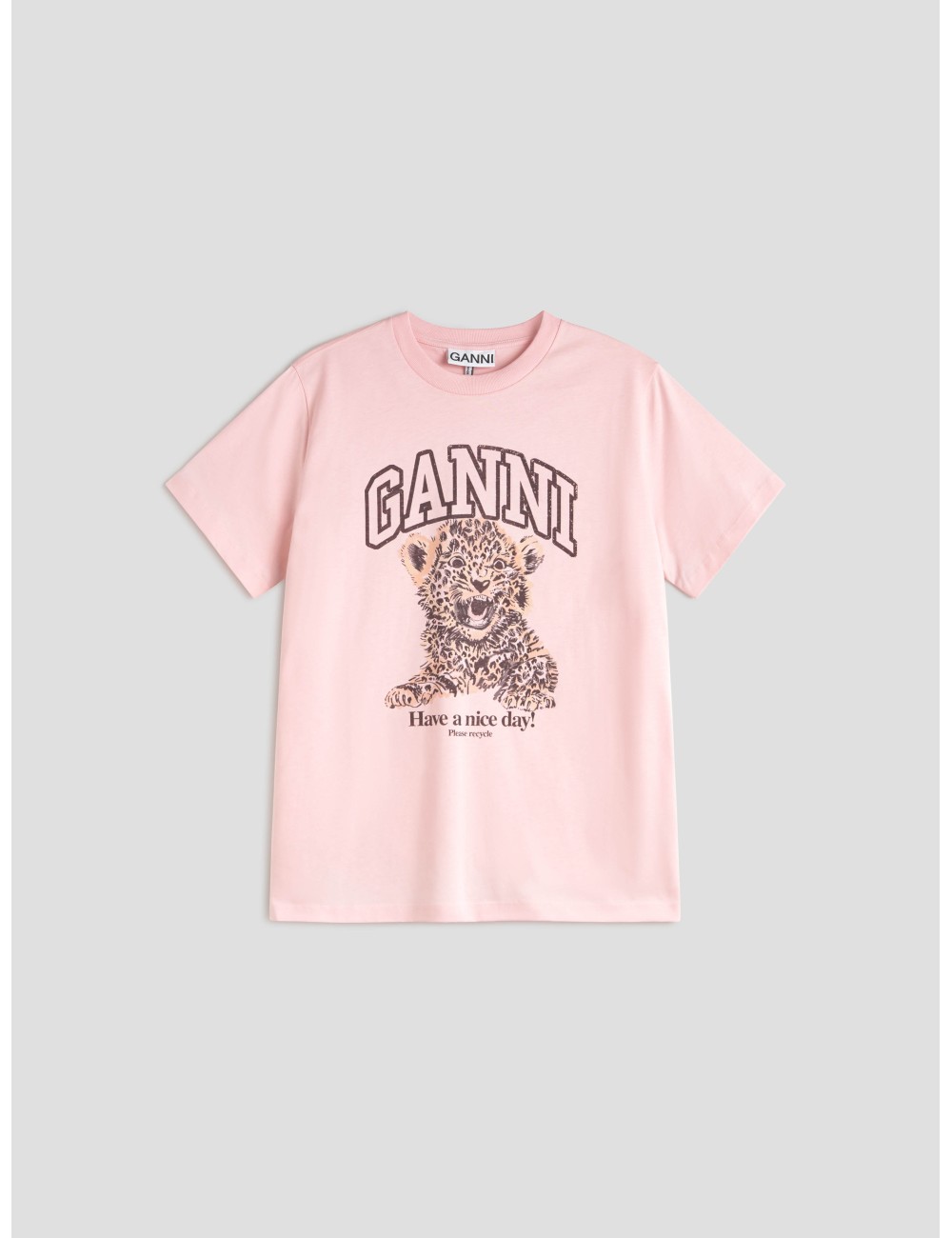 BASIC LEOPARD T-SHIRT de Ganni - MARFRANC