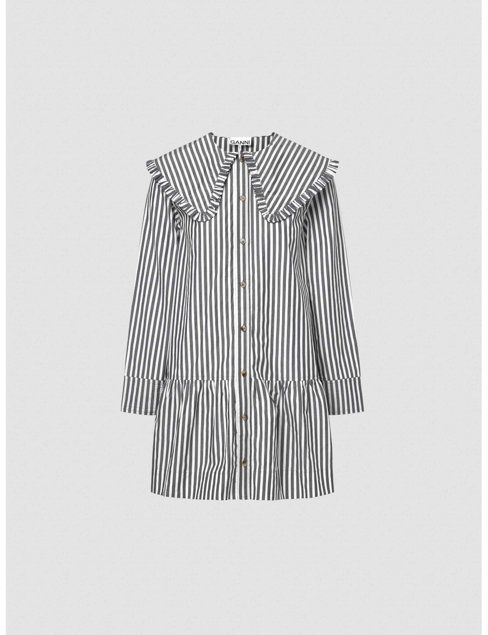 STRIPE MINI SHIRT DRESS de Ganni - MARFRANC