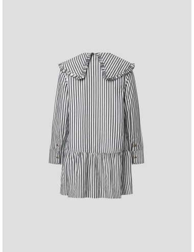 STRIPE MINI SHIRT DRESS de Ganni - MARFRANC