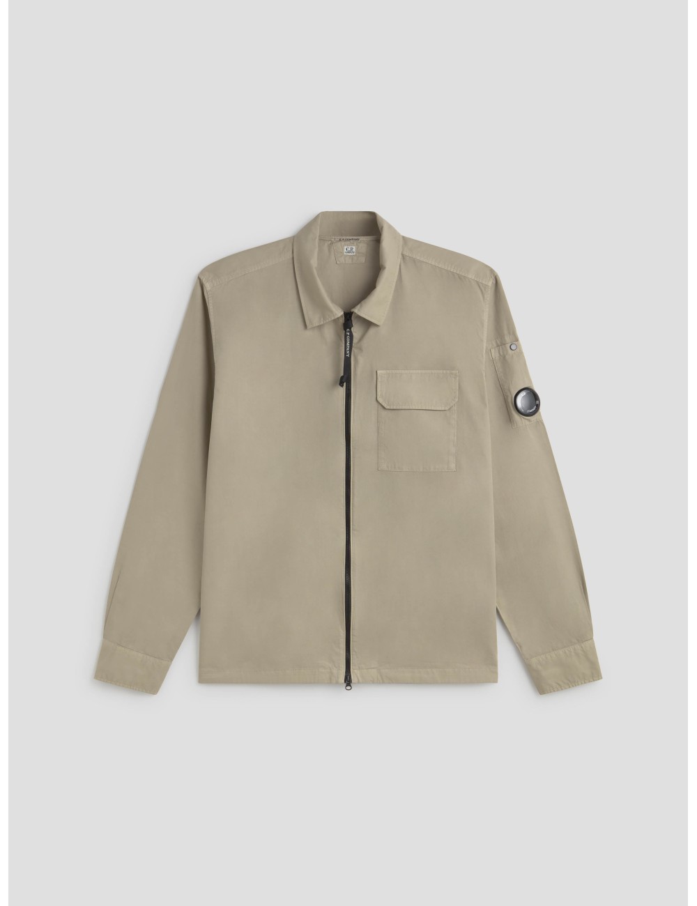 Organic Gabardine Zipped Overshirt de C.P. Company - MARFRANC