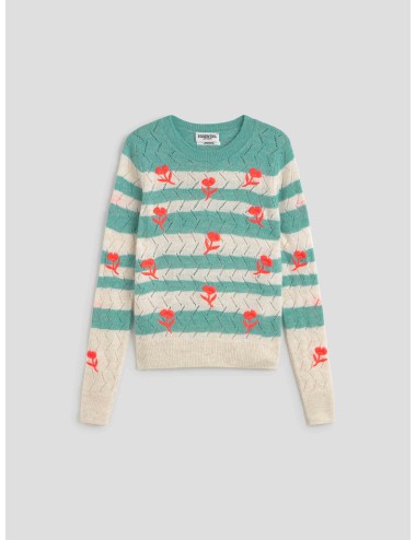 Sweater with Flower Embroidery de Essentiel Antwerp - MARFRANC