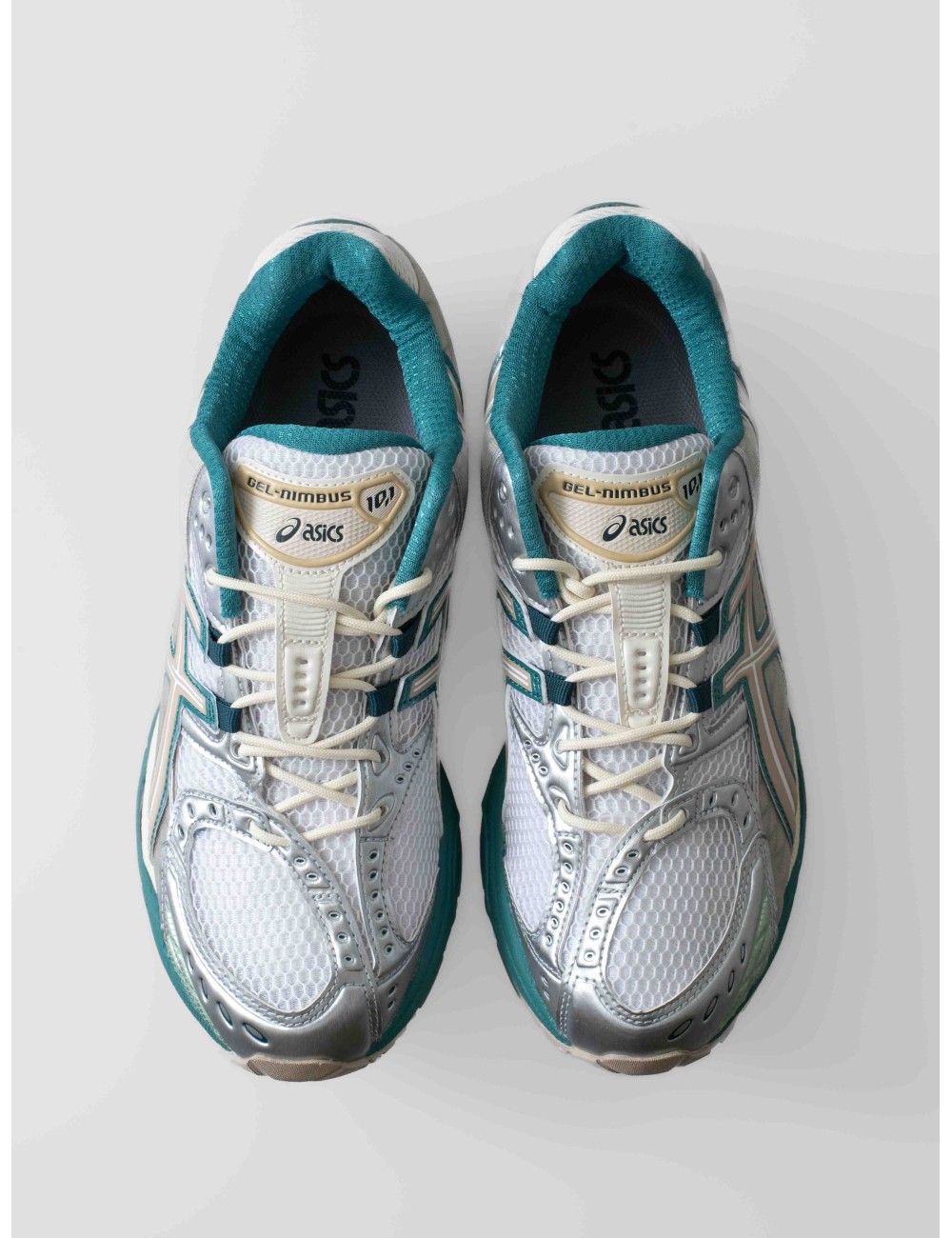 Zapatillas ASICS Gel-Nimbus 10.1 blanco turquesa hombre running MARFRANC Zapatillas ASICS Gel-Nimbus 10.1 blanco turquesa hombre running MARFRANC