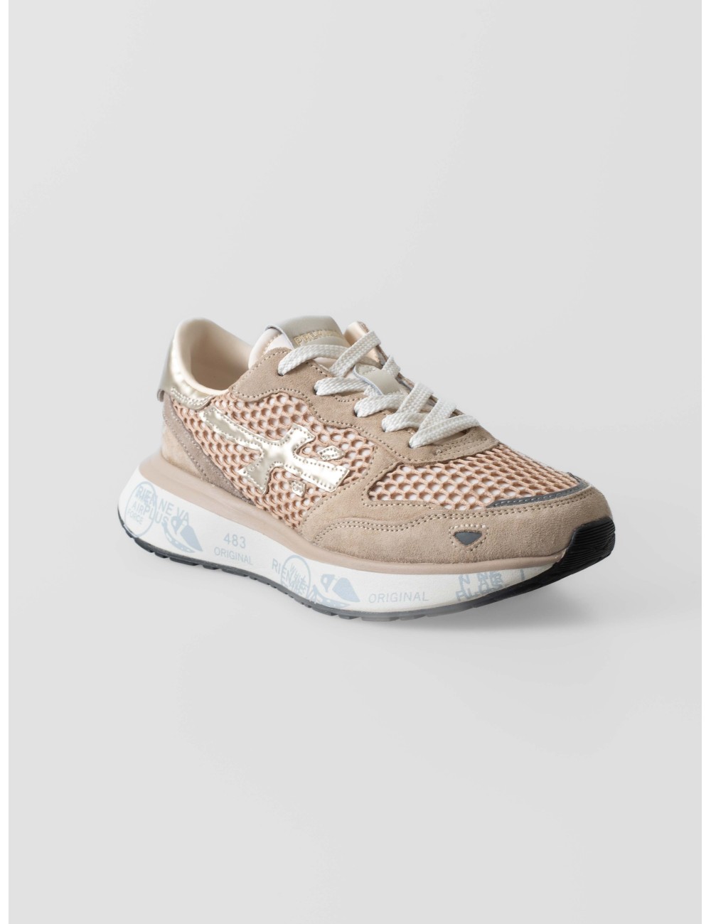 Zapatillas Premiata Lauryn 7486 beige mujer diseño premium - MARFRANC Zapatillas Premiata Lauryn 7486 beige mujer diseño premium - MARFRANC