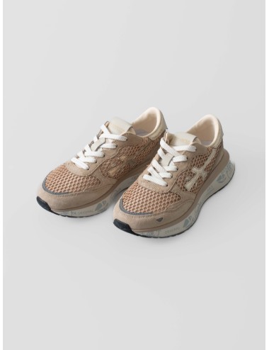 Zapatillas Premiata Lauryn 7486 beige mujer diseño premium - MARFRANC