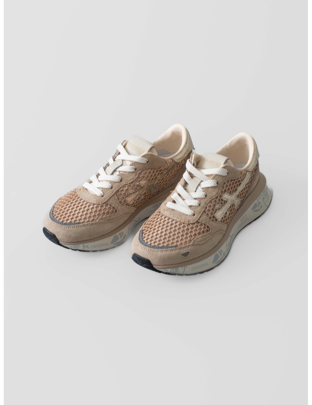 Zapatillas Premiata Lauryn 7486 beige mujer diseño premium - MARFRANC Zapatillas Premiata Lauryn 7486 beige mujer diseño premium - MARFRANC