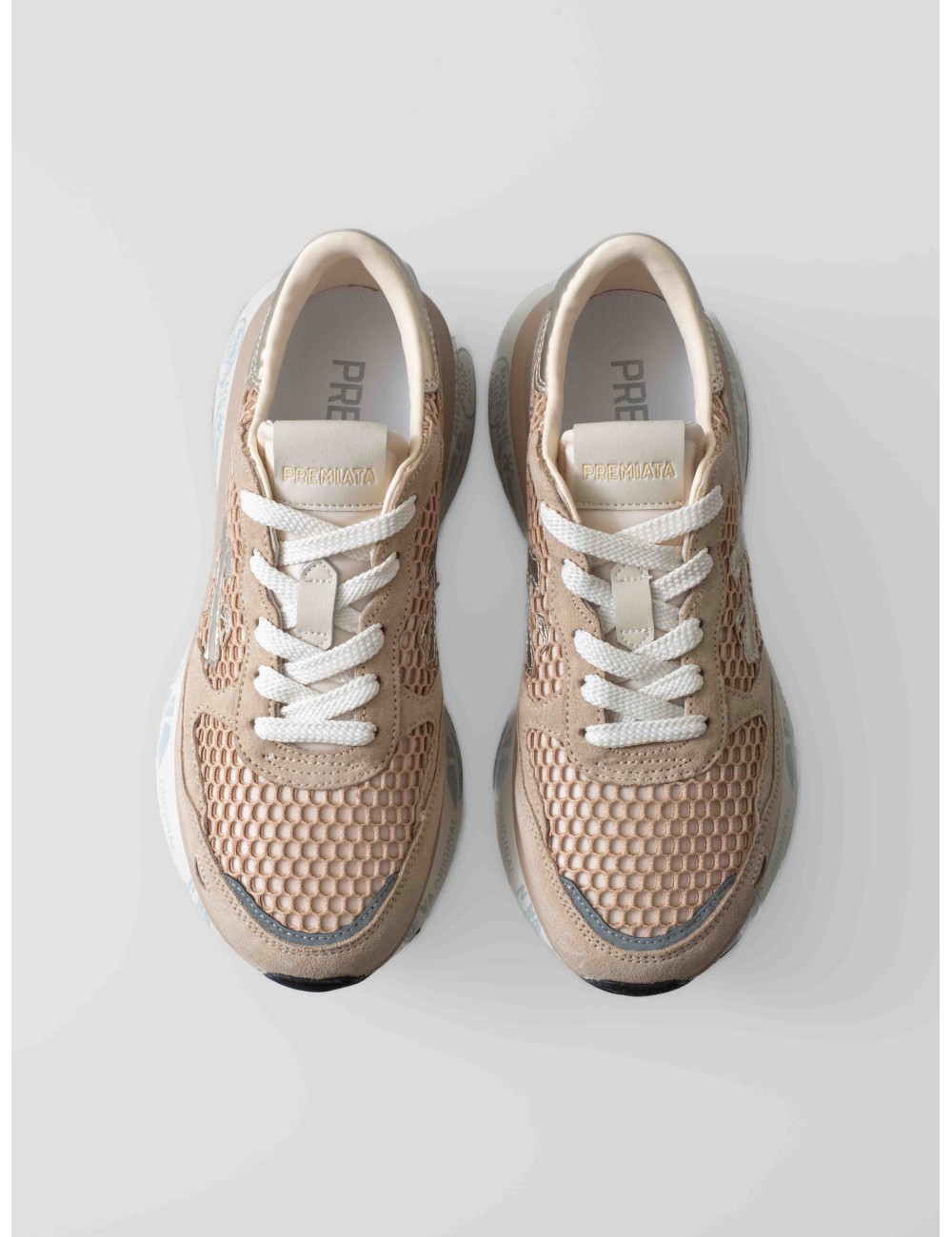 Zapatillas Premiata Lauryn 7486 beige mujer diseño premium - MARFRANC Zapatillas Premiata Lauryn 7486 beige mujer diseño premium - MARFRANC