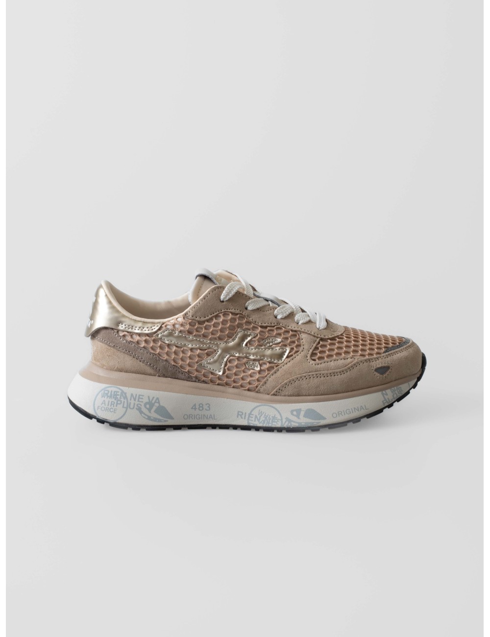 Zapatillas Premiata Lauryn 7486 beige mujer diseño premium - MARFRANC Zapatillas Premiata Lauryn 7486 beige mujer diseño premium - MARFRANC