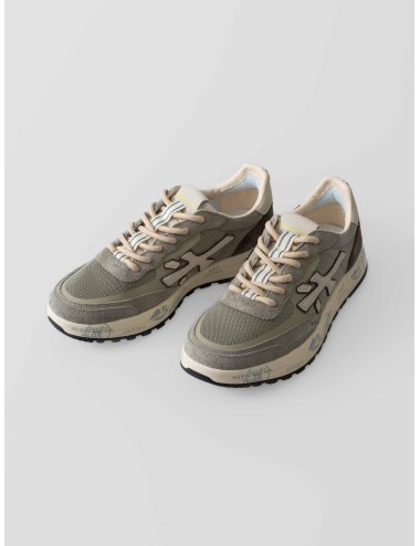 Zapatillas Premiata Nous 6655 Hombre Gris Verde - MARFRANC