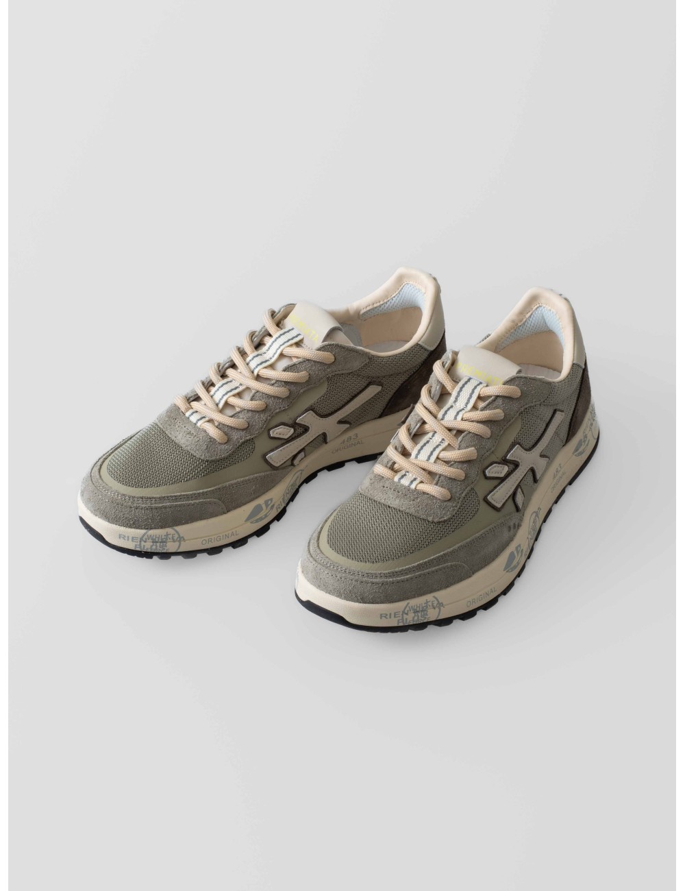 Zapatillas Premiata Nous 6655 Hombre Gris Verde - MARFRANC Zapatillas Premiata Nous 6655 Hombre Gris Verde - MARFRANC
