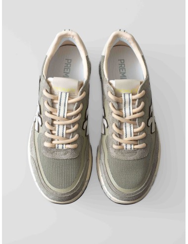 Zapatillas Premiata Nous 6655 Hombre Gris Verde - MARFRANC