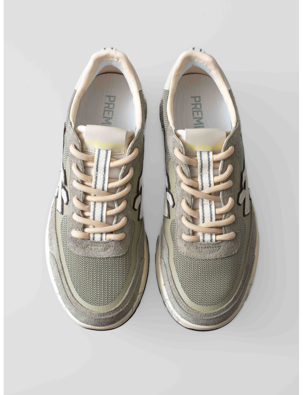 Zapatillas Premiata Nous 6655 Hombre Gris Verde - MARFRANC Zapatillas Premiata Nous 6655 Hombre Gris Verde - MARFRANC