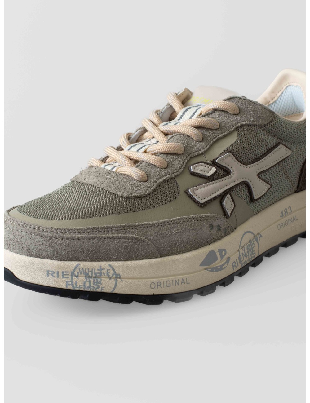 Zapatillas Premiata Nous 6655 Hombre Gris Verde - MARFRANC Zapatillas Premiata Nous 6655 Hombre Gris Verde - MARFRANC