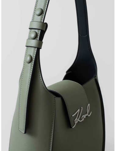 bolso mensajero de piel lisa K/SIGNATURE - MARFRANC