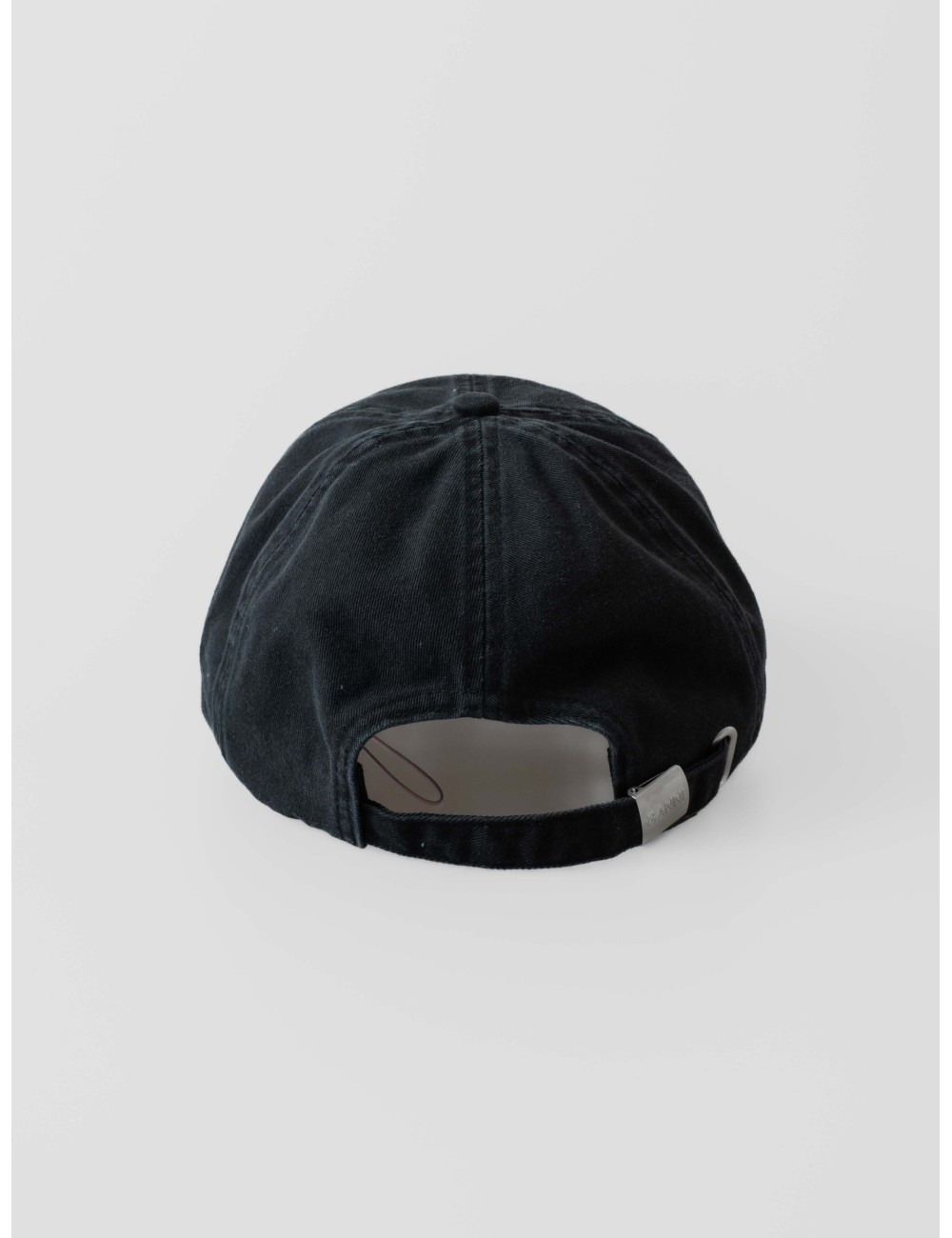 gorra negra GANNI mujer algodón orgánico - MARFRANC