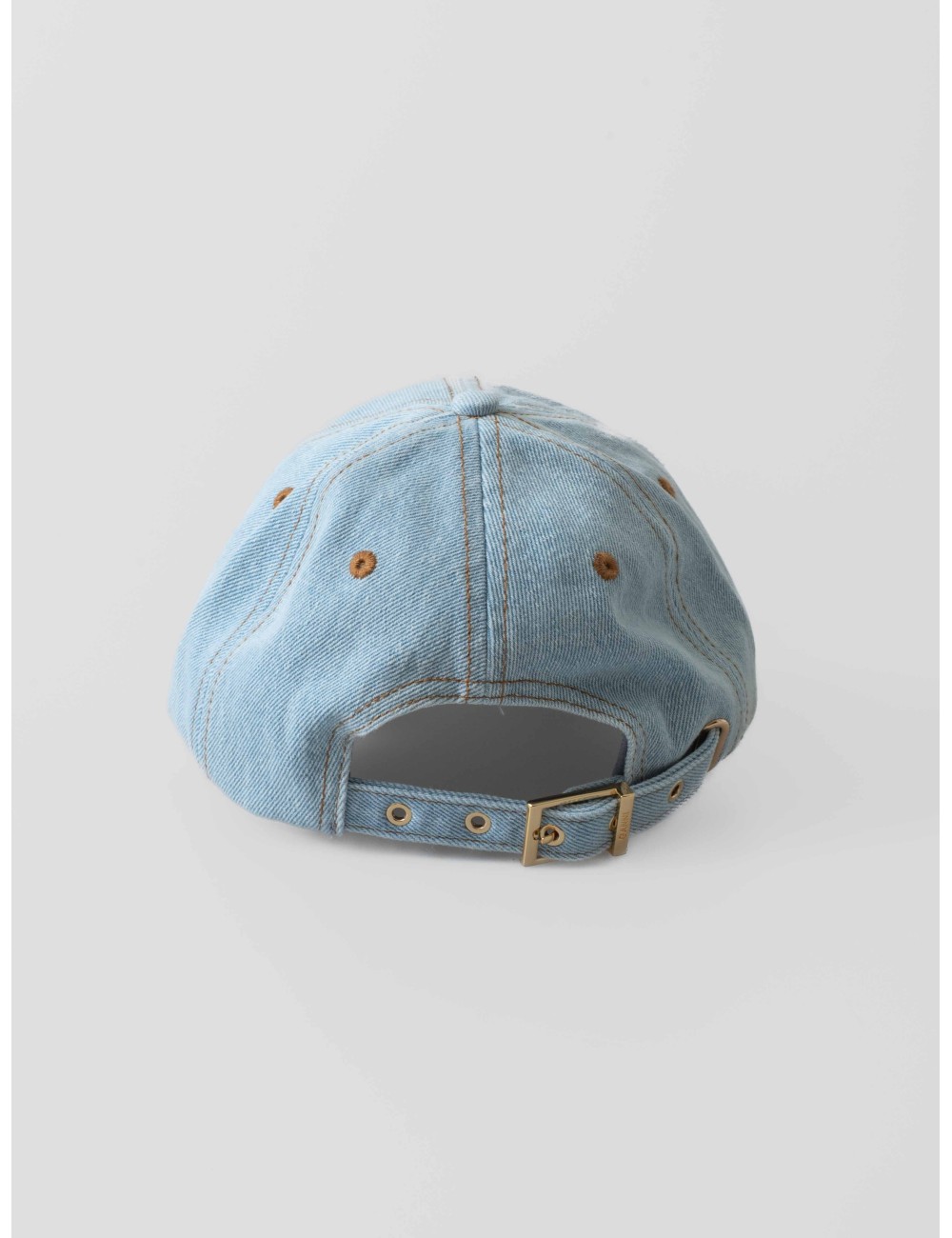 Cap Ganni Faded Denim mujer, gorro de algodón con estilo urbano y sofisticado - MARFRANC Cap Ganni Faded Denim mujer, gorro de algodón con estilo urbano y sofisticado - MARFRANC