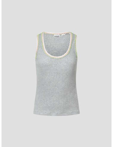 TOP WITH EMBROIDERY