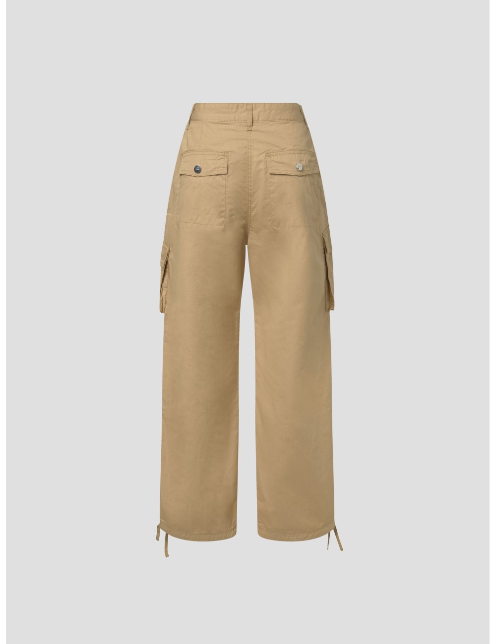 Pantalones cargo GANNI mujer camello algodón - MARFRANC Pantalones cargo GANNI mujer camello algodón - MARFRANC