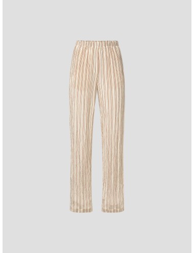 Pantalón mujer Terra Forte_Forte color cálido tejido fluido - MARFRANC