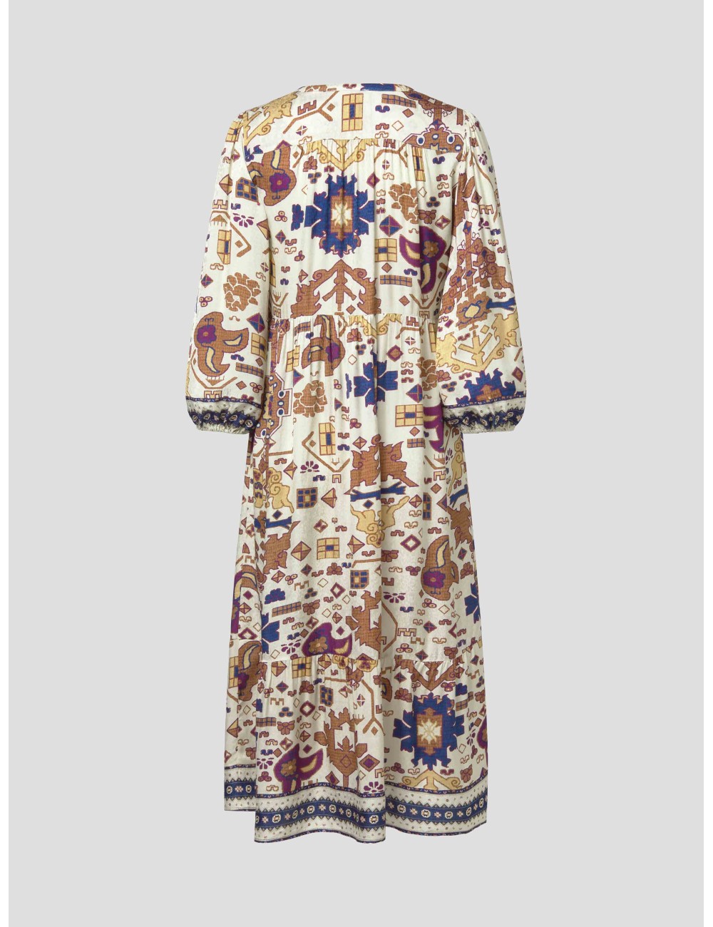 Vestido midi BA&SH Valley ecru para mujer - MARFRANC Vestido midi BA&SH Valley ecru para mujer - MARFRANC