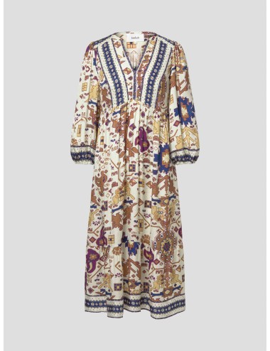 Vestido midi BA&SH Valley ecru para mujer - MARFRANC