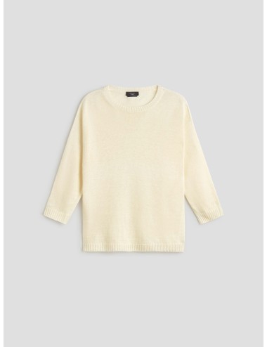 Jersey Selz blanco Weekend mujer 100% lino - MARFRANC