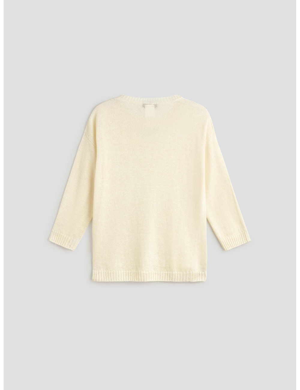 Jersey Selz blanco Weekend mujer 100% lino - MARFRANC Jersey Selz blanco Weekend mujer 100% lino - MARFRANC