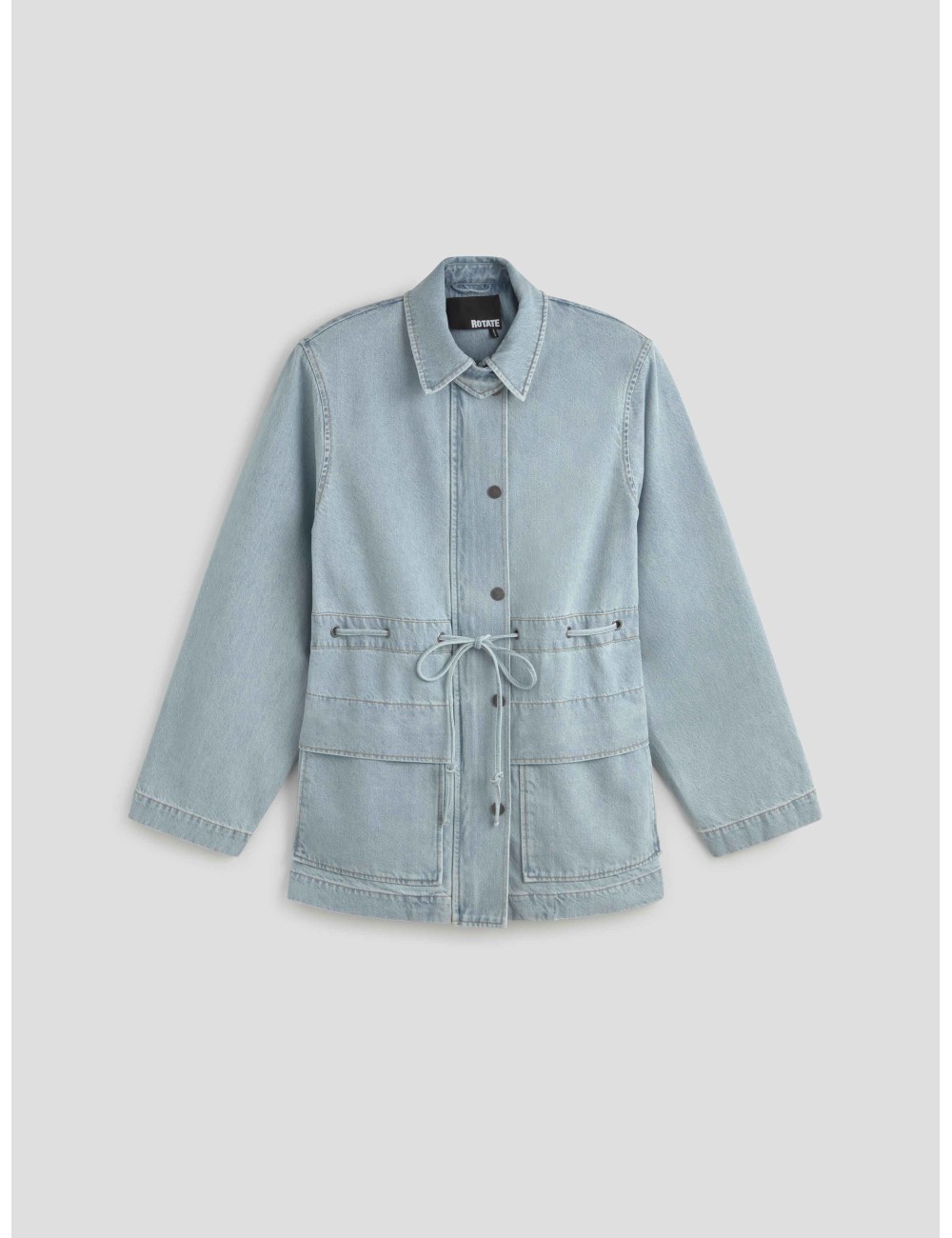 Chaqueta vaquera azul claro con cordones ROTATE para hombre - MARFRANC Chaqueta vaquera azul claro con cordones ROTATE para hombre - MARFRANC