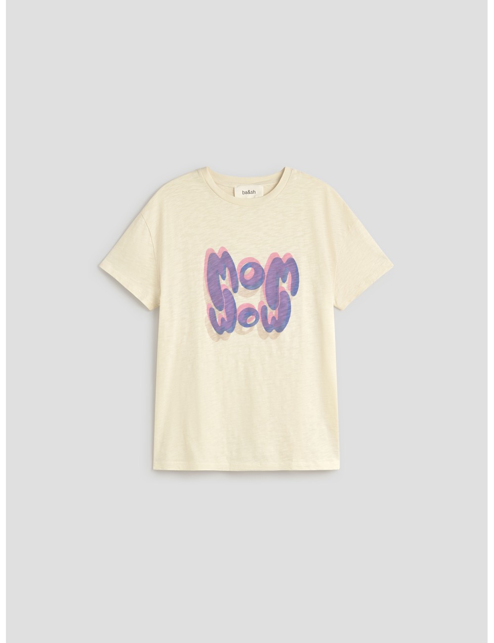 Camiseta Veda Ecru ba&sh mujer algodón - MARFRANC Camiseta Veda Ecru ba&sh mujer algodón - MARFRANC