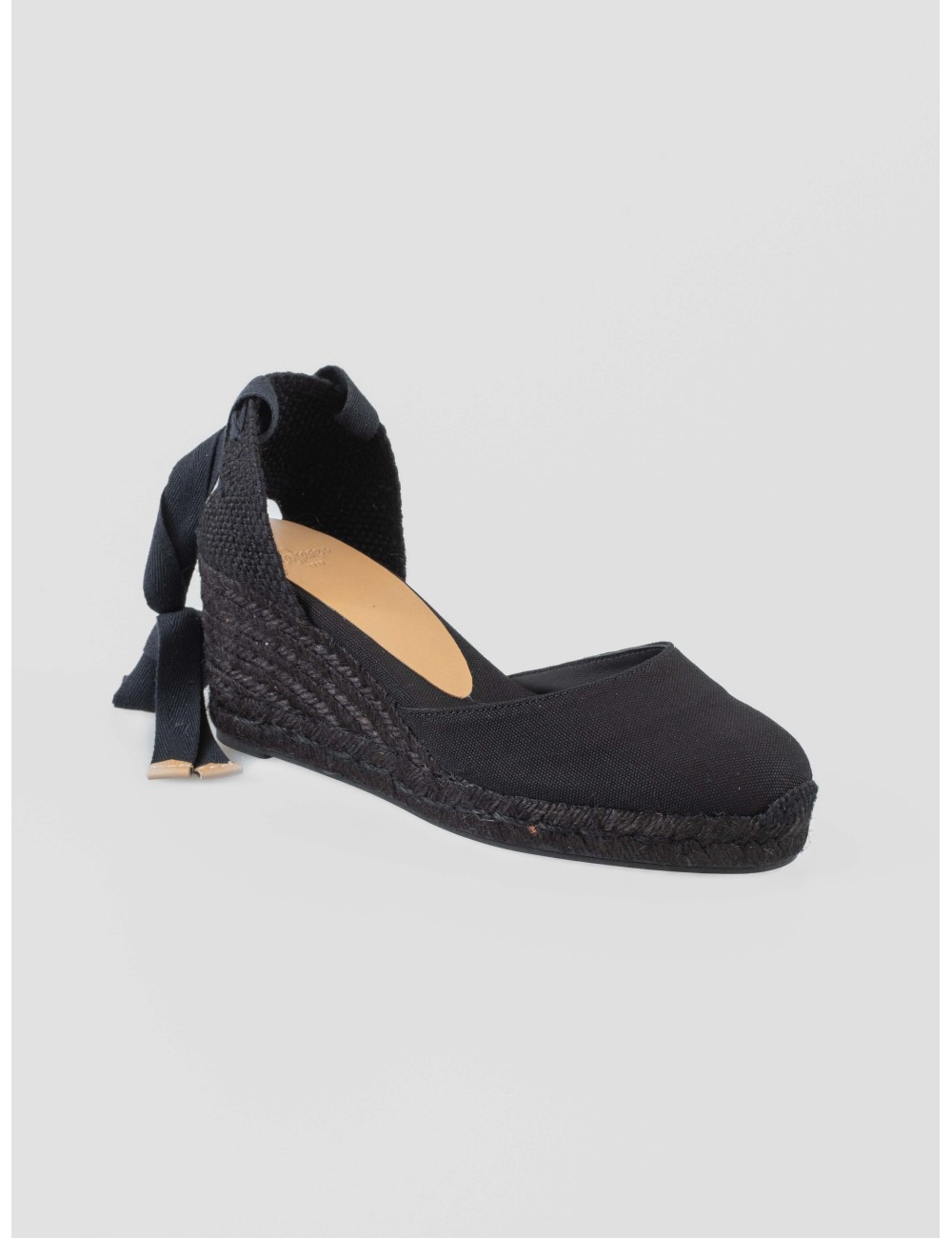 Alpargata cuña mujer CASTAÑER CARINA 001 negro artesanal - MARFRANC Alpargata cuña mujer CASTAÑER CARINA 001 negro artesanal - MARFRANC