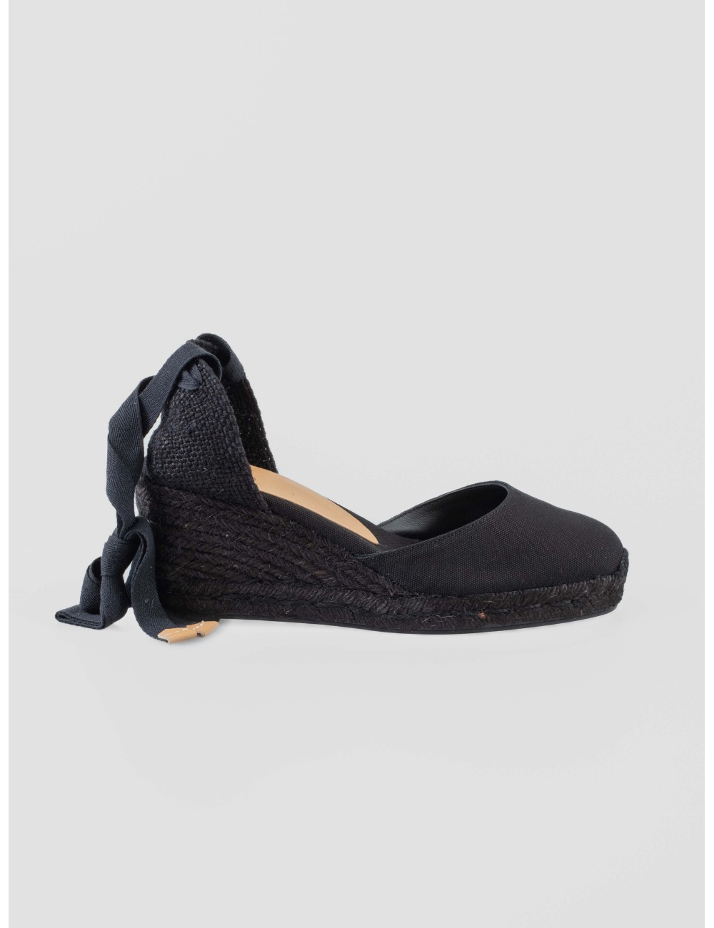 Alpargata cuña mujer CASTAÑER CARINA 001 negro artesanal - MARFRANC Alpargata cuña mujer CASTAÑER CARINA 001 negro artesanal - MARFRANC