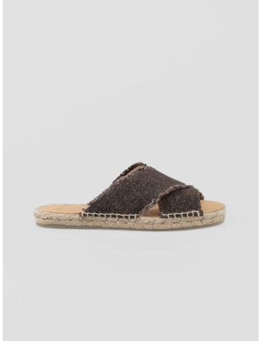Sandalias mujer marrón/oro Castañer Palmera, calzado verano elegante - MARFRANC