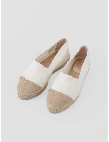 alpargata plana castaner kampala 032 blanco oro mujer - MARFRANC