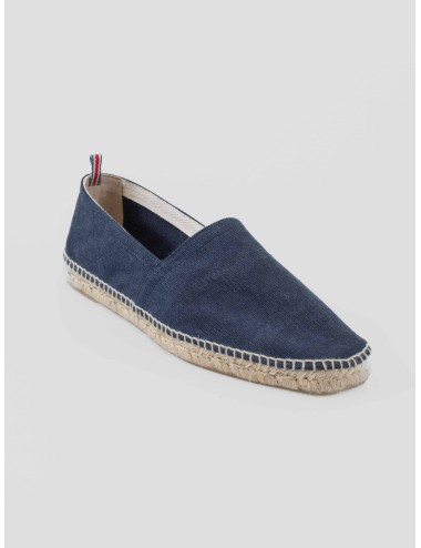 alpargata plana mujer castaner azul oxford algodón orgánico - MARFRANC