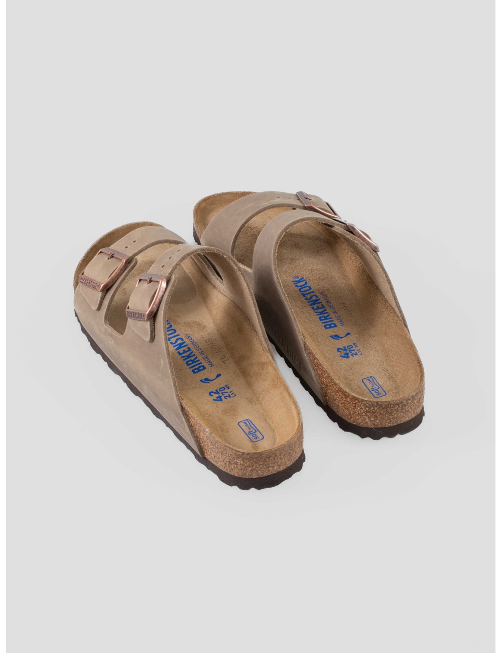 Sandalia Arizona Soft BIRKENSTOCK tabacco brown hombre cuero plantilla blanda - MARFRANC Sandalia Arizona Soft BIRKENSTOCK tabacco brown hombre cuero plantilla blanda - MARFRANC