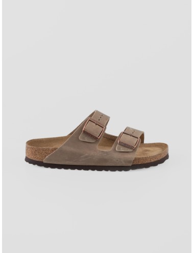 Sandalia Arizona Soft BIRKENSTOCK tabacco brown hombre cuero plantilla blanda - MARFRANC